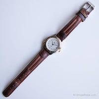 Vintage bicolore Timex Wristwatch Indiglo | Quartz montre pour elle