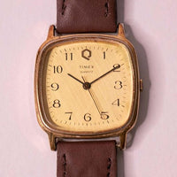 Vintage Gold Timex Q Quartz Watch | Timex M Cell Watch