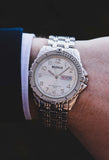 Silver-tone Benrus Dress Watch | BNW25419W Benrus Watch Unisex - Vintage Radar