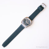 Vintage Sicura Date Watch | Rectangular Silver-tone Mechanical Watch