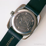 Vintage Sicura Date Watch | Rectangular Silver-tone Mechanical Watch