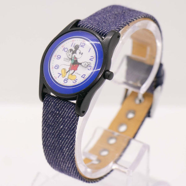Vintage Lorus Mickey Mouse Watch | 90s Black Dial Disney Lorus Watch