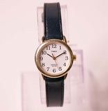 Timex Indiglo -Datum Uhr Für Frauen blaues Leder Uhr Gurt