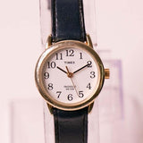 Timex Fecha indiglo reloj para mujeres de cuero azul reloj Correa
