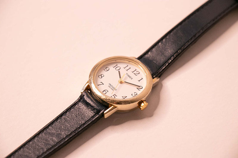 Timex Indiglo Date Watch for Women Blue Leather Watch Strap – Vintage Radar