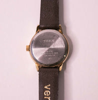 Timex Data indiglo orologio per donne con cinturino in pelle marrone