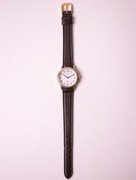 Timex Indiglo -Datum Uhr Für Frauen mit braunem Lederband