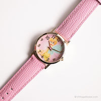 Rosa vintage Tinker Bell reloj | Cuarzo de Japón Disney reloj