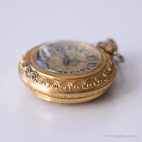 Vintage Anker Medallion Watch | Gold-tone Pocket Watch for Her