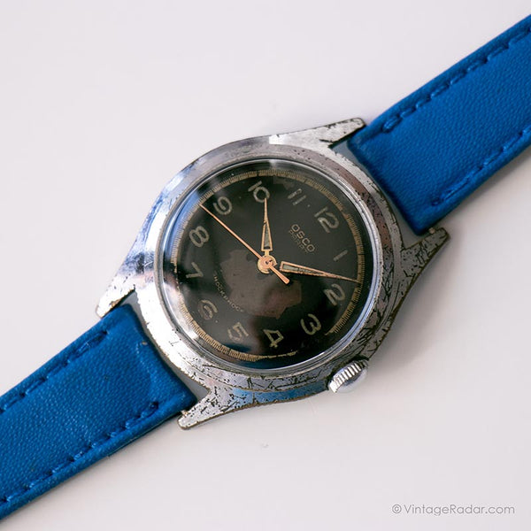 Osco mécanique vintage montre | Dames rétro en tons d'argent montre