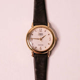 Art Deco Timex Indiglo Gold Uhr für Frauen | Vintage Damenkleid Uhr