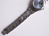 2006 swatch السخرية زهرة مربع YSS222G ساعة | لوتس الأزرق swatch راقب