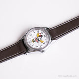 Tono plateado vintage Minnie Mouse reloj | Elegante Lorus Señoras reloj