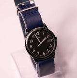 35mm أسود Timex ساعة التاريخ الإنديجلو للرجال والنساء عتيقة