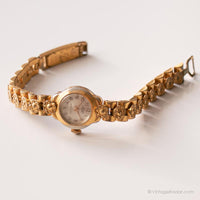 Orologio meccanico Gevex vintage per donne | Elegante orologio da tono d'oro