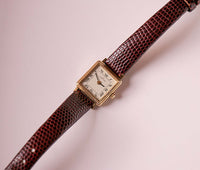Vintage Hamilton Swiss Quartz Watch 10k Gold Pieno Delta Airlines Incisione