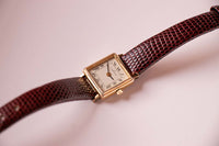 Cuarzo suizo Hamilton Vintage reloj Delta Airlines de 10k Gold Grabado