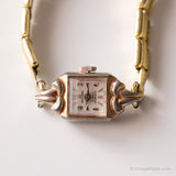 Vintage Mustang Mechanical Watch | Tiny Gold-tone Watch for Ladies