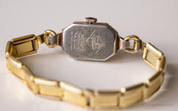 Vintage Mustang Mechanical Uhr | Winziger Gold-Ton Uhr für Damen