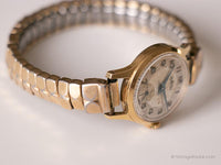 Antiguo Roamer Mecánico reloj | Pequeño tono de oro reloj para damas