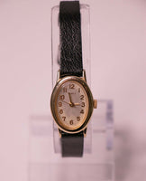 Vintage Gold-Tone Timex Watch for Women | Oval-shaped Timex Wristwatch