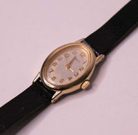 Tono d'oro vintage Timex Guarda le donne | Ovale Timex Orologio da polso