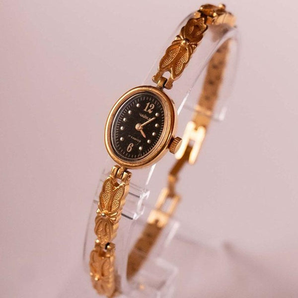 Chaika 17 joyas mecánicas reloj para mujeres | Tono de oro vintage reloj
