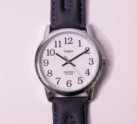 Di classe blu di classe e rari degli anni '90 Timex Orologio indiglo | 35 mm Timex Orologio luminoso