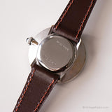 Tiara vintage mécanique montre | Dames à cadran noir minimaliste montre