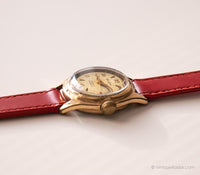 Vintage kiefer mécanique montre | Tonne d'or rétro montre pour elle