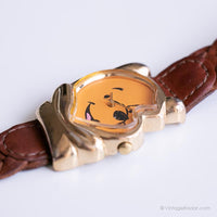 Jahrgang Winnie the Pooh Uhr durch Timex | Geflochtenes Lederband Uhr