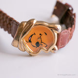 Vintage Winnie the Pooh Watch by Timex | Braided Leather Strap Watch