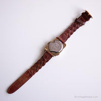 Vintage Winnie the Pooh Watch by Timex | Braided Leather Strap Watch