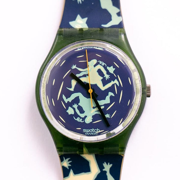 Jahrgang swatch Uhr GG111 Crash von Massimo Giacon | In der Schweiz hergestellt Uhr