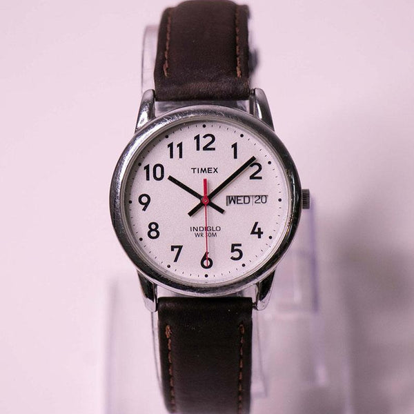 Vintage 35-mm Timex Indiglo Day Date Watch for Men and Women