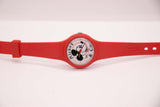 Rojo Mickey Mouse Lorus reloj | Antiguo Disney Lorus Cuarzo reloj