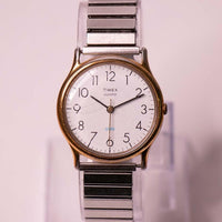 Gold-Ton Timex Quarz Uhr | Vintage 90s Timex Quarz -Armbanduhr