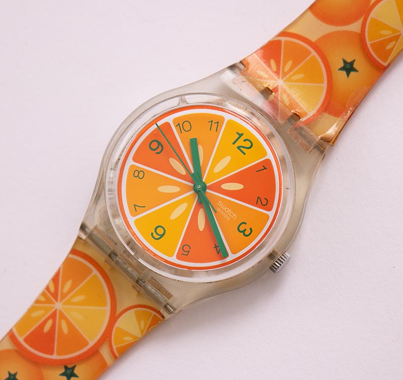 2002 SO FRESH! GE102 Orange Swatch Watch | Vintage Swiss Watch ...