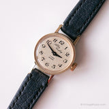 Vintage Albin Curling Mechanical reloj | Pequeño tono de oro reloj para ella