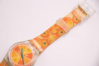 2002 ¡Tan fresco! GE102 naranja swatch reloj | Suizo vintage reloj