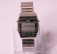 رجال التسعينات الرقمية chronograph Timex مشاهدة | جهاز توقيت الإنذار Chrono Timex ساعة شاشة LCD