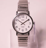 Minimalista degli anni '90 Timex Orologio indiglo wr 30m | Orologio tono d'argento da 34 mm