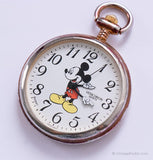 Verichron vintage Mickey Mouse Poche montre | Disney Chemin de fer montre