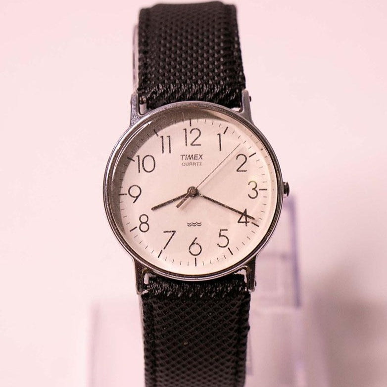 Silver tone Timex Quartz Watch for Men and Women Medium Wrist Size Vintage Radar