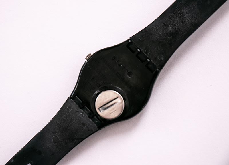 Black Elegant Luxury Vintage Swatch | BROADCAST GB720 Swatch Watch ...