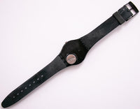 أسود الأنيقة الفاخرة خمر Swatch | بث GB720 Swatch يشاهد
