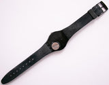 Vintage de luxe élégant noir Swatch | Diffuser GB720 Swatch montre