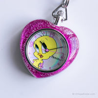 Antiguo Tweety Medallón reloj para ella | EXTRAÑO Looney Tunes Coleccionable