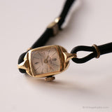 14k Gold Anker Mechanisch Uhr für sie | Art Deco Anker Uhr