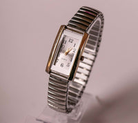 Vintage Minimalist Quartz Watch Unisex with Rectangular Case